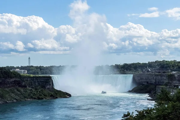 Horseshoe Falls También Conocida Como Canadian Falls Día Verano Más — Foto de Stock