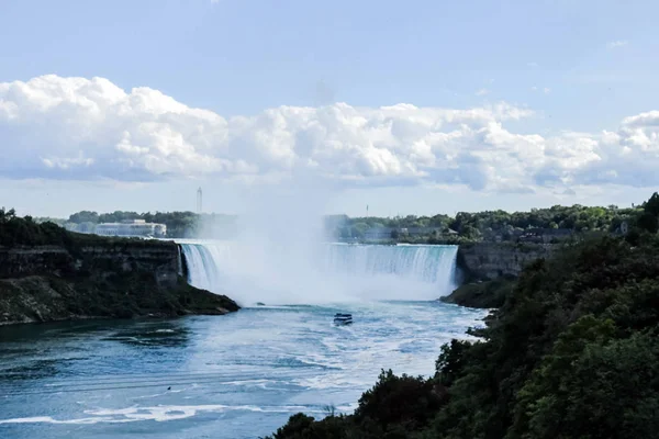 Horseshoe Falls Ook Bekend Als Canadian Falls Een Zomerdag Grootste — Stockfoto