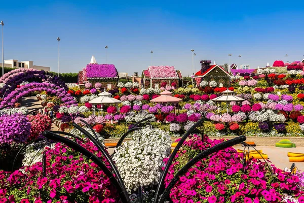 Wunderschöne Blühende Landschaft Des Wundergartens Mit Über Millionen Blumen Einem — Stockfoto