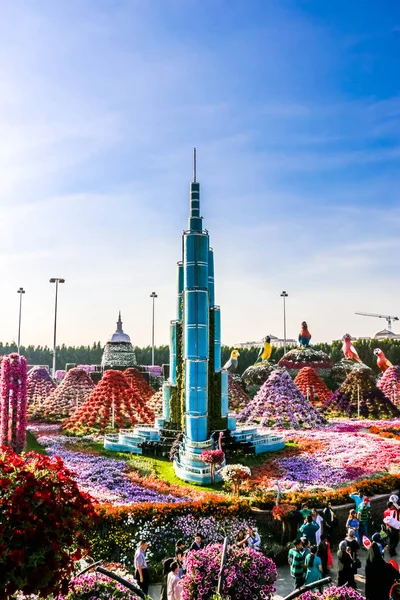 Linda Paisagem Florescente Miracle Garden Com Mais Milhões Flores Dia — Fotografia de Stock