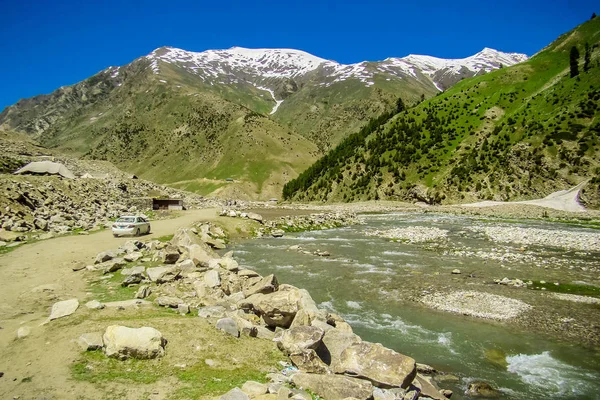 Όμορφη Θέα Της Ορεινής Lalazar Στο Naran Valley Mansehra District — Φωτογραφία Αρχείου