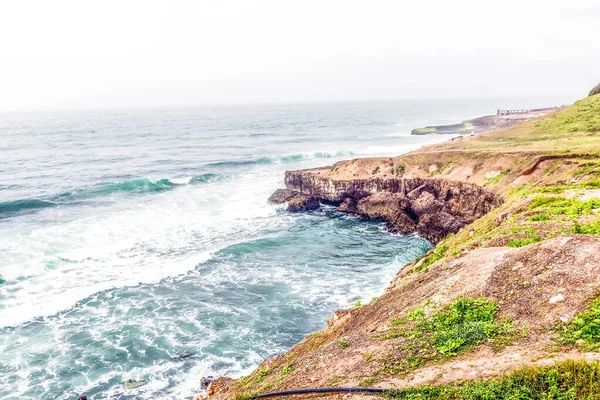 Paysage Verdoyant Luxuriant Grotte Marneef Plage Mughsayl Montagnes Rocheuses Salalah — Photo