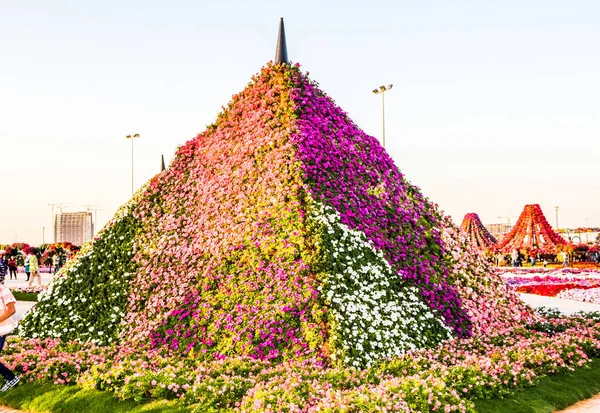 Magnifique Paysage Fleuri Miracle Garden Avec Millions Fleurs Par Une — Photo