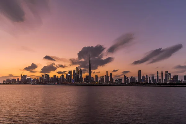 Попередня Частина Бурдж Халіфа Під Cloudy Sky Найвища Вежа Світу — стокове фото