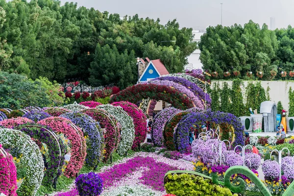 Hermoso Paisaje Florecido Miracle Garden Con Más Millones Flores Día — Foto de Stock