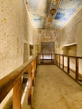 Krallar Vadisi, Luxor, Mısır 'daki antik tapınağın içinde.