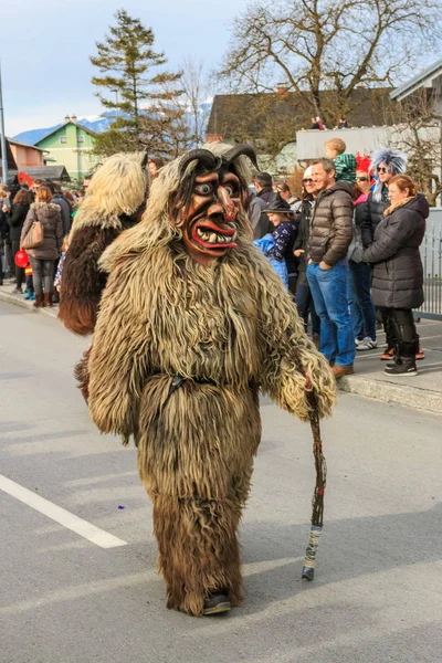 Máscaras nacionales austriacas "krampus " — Foto de Stock