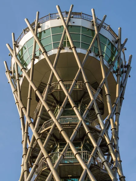 Lendavske Gorice Slovenië November 2017 Toeristen Invoeren Vinarium Uitzicht Toren — Stockfoto