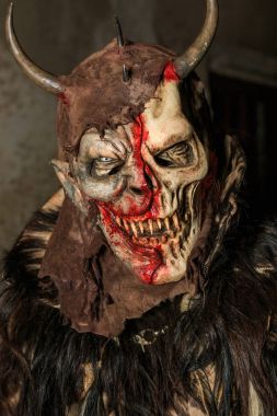 Podkoren, Slovenija - 24 Kasım 2017: Kimliği belirsiz 