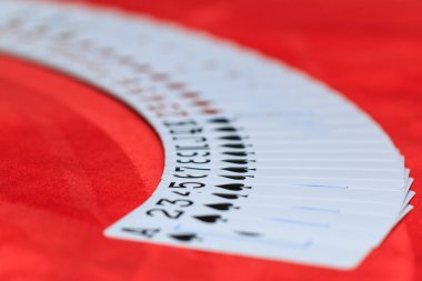 Poker masada yaymak kartları