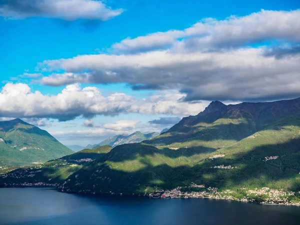 Clouds Lago Como Lake Morning — Stock Photo, Image