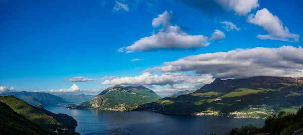 Clouds Lago Como Lake Morning — Stock Photo, Image