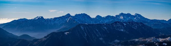 Panoramic View Kamnik Savinja Alps Top Peca Mountain Slovenia — Stock Photo, Image