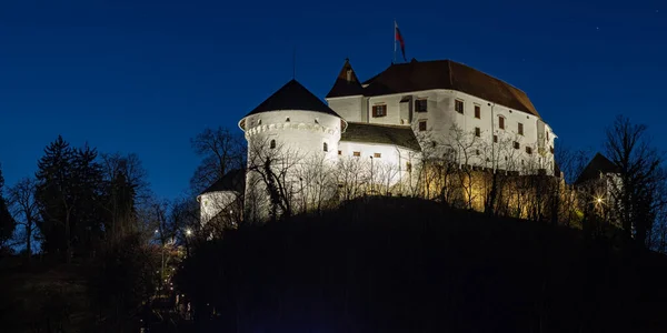 Mittelalterliche Burg Velenje Der Abenddämmerung Slowenien — Stockfoto