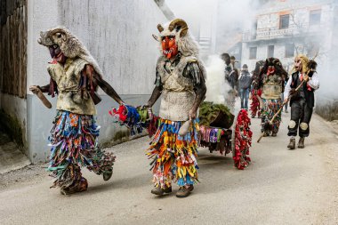 DREZNICA, SLOVENIA - FEBRUARY 22nd 2020: Slovene traditional carnival mask 