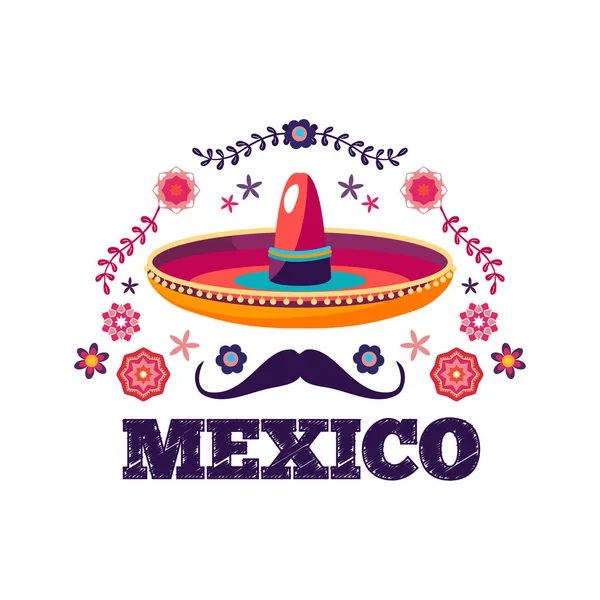 멕시코 패턴, 아름 다운 민족 ornamert — 스톡 벡터