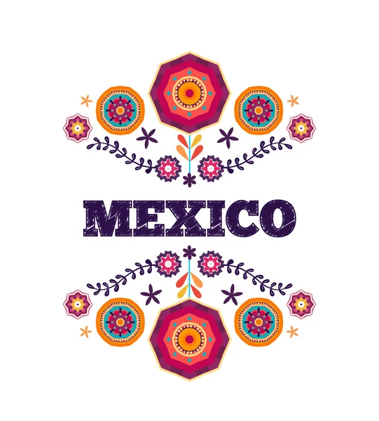 Мексиканский узор, красивый этнический орнамент — стоковый вектор