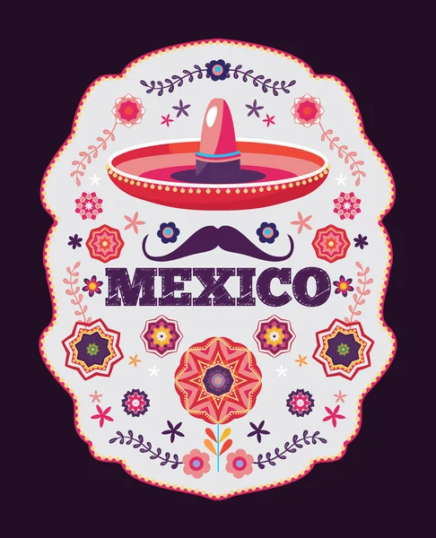 Μεξικάνικη μοτίβο, όμορφη εθνοτικές ornamert — Διανυσματικό Αρχείο