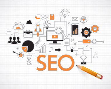 Analytics bilgi ve Web sitesi Seo optimizasyonu arama