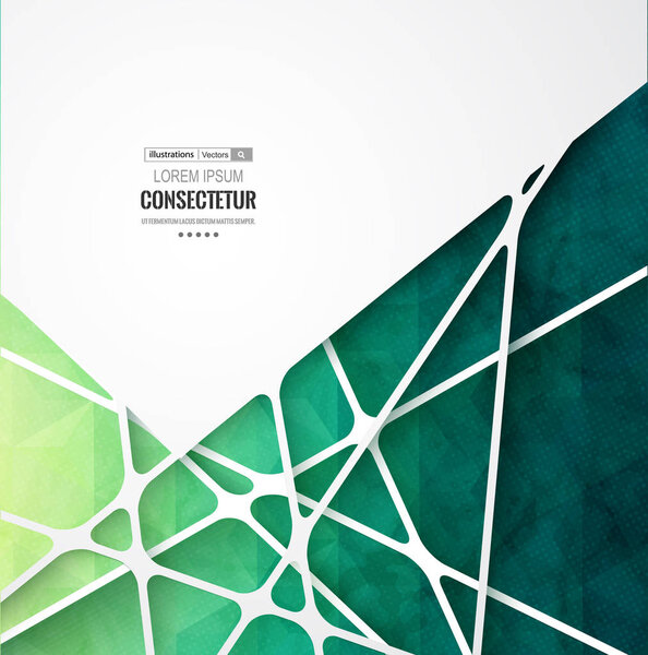 Абстрактный геометрический фон с полигонами. Информационная графика с геометрическими фигурами.