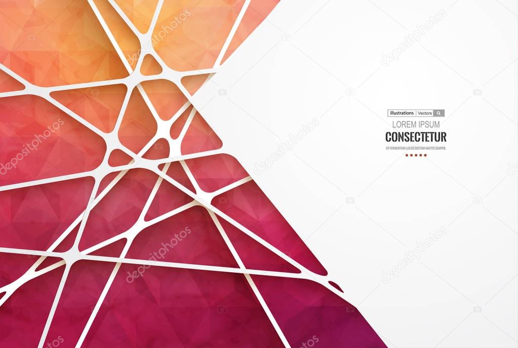 Abstract geometric background with polygons. Info graphics composition with geometric shapes.