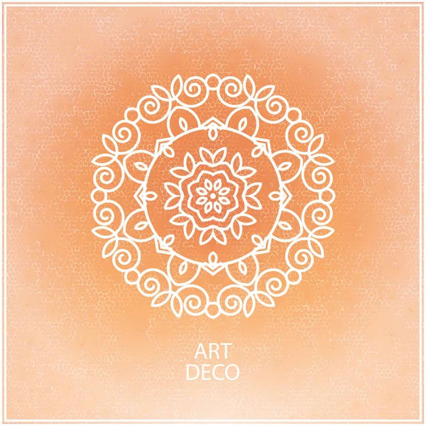 Fondo de ornamentación india — Vector de stock