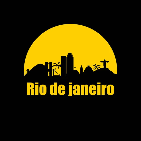 Buildings and landmarks of Rio de Janeiro — Stock Vector