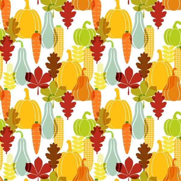 Colorful pattern of vegetables — Stock Vector