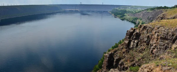 Panorama Hydroelectric Power Station Bratsk — Stock Photo, Image