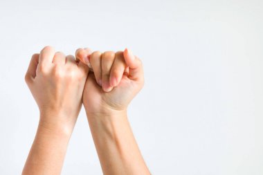 İki eklemişti küçük parmak birlikte stabil eller.