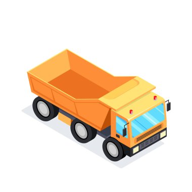 3D madencilik ekipmanları. Ağır inşaat makinaları.