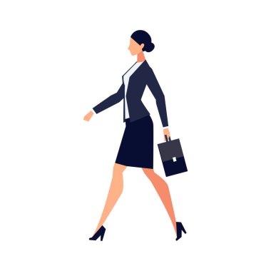 Düz bir tarzda beyaz arka plan üzerinde izole işkadını.