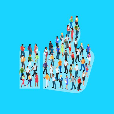 İzometrik sosyal kavramı. Gibi.