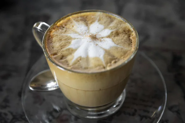 Copa de café arte latte — Foto de Stock