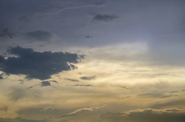 Belas Nuvens Céu Pôr Sol Fundo — Fotografia de Stock