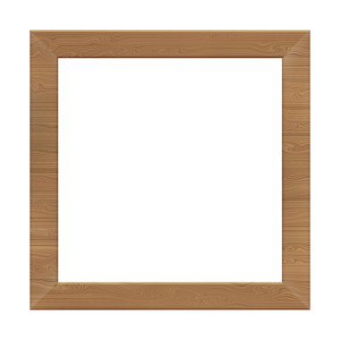 boş dikdörtgen ahşap fotoğraf çerçevesi