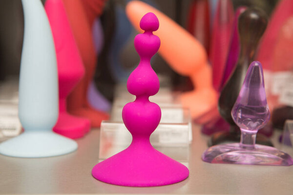 sex toys on display in the store