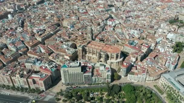 Malaga is een havenstad aan de zuidelijke Spains Costa del Sol. — Stockvideo