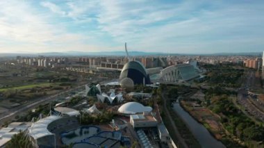 Valencia, İspanya 'nın hava manzarası