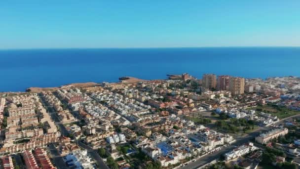 Torrevieja, Spain, Costa Blanca. Aerial view. — Stock Video