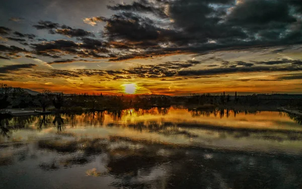 Восход Солнца Над Парком Европе — стоковое фото