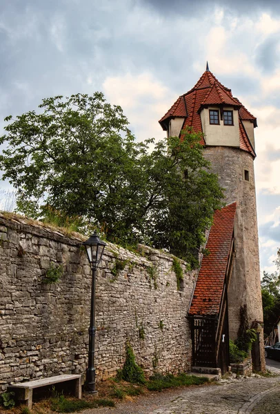 Стара Міська Стіна Вежею Герметичному Стилі — стокове фото