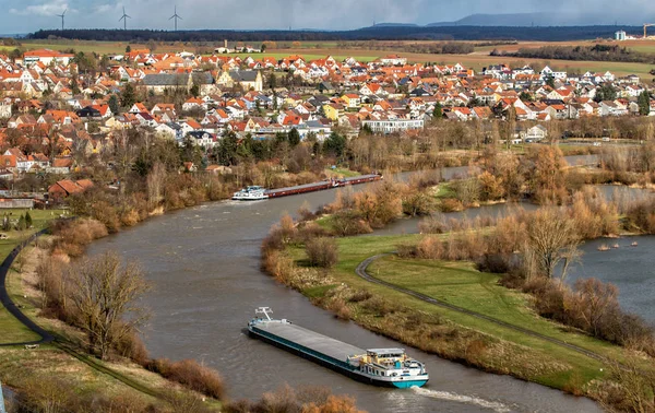 Uitzicht Rivier Main Dettelbach Bavaria — Stockfoto