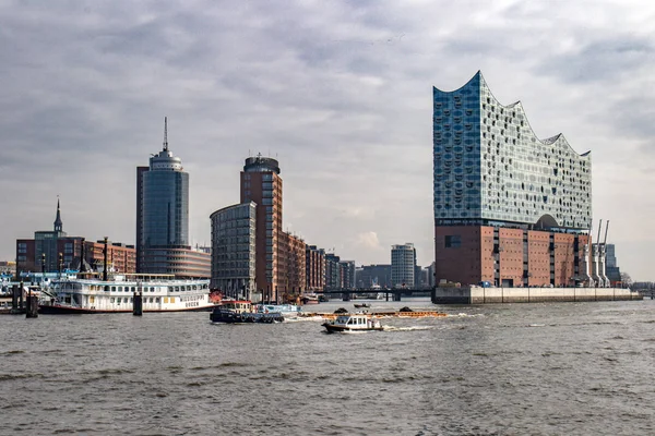 Elbe Philharmonic Hall Hamburg Aan Elbe — Stockfoto