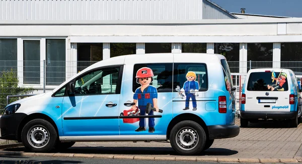 Auto Gemaakt Door Playmobil Een Speelgoedfabriek — Stockfoto