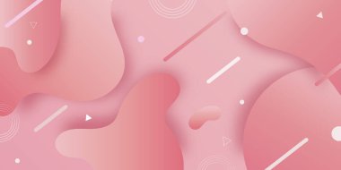 Pembe Duvar Kağıdı Soyut 3D