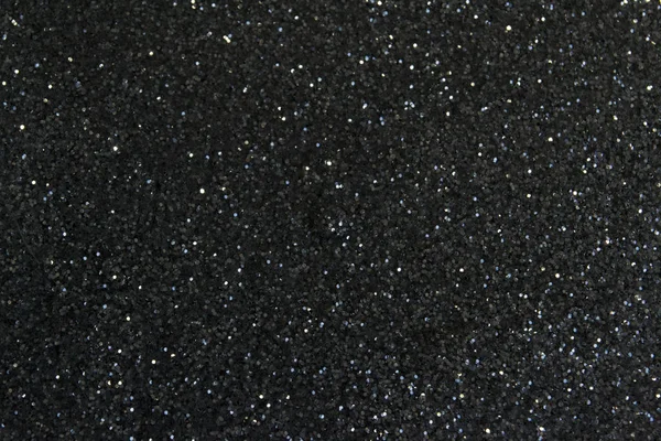 Темный Фон Виде Рассеяния Черных Серебряных Блёсток — стоковое фото