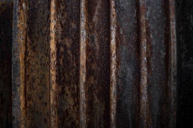 Esmer paslı metal detay dokusu. Eski gemi detayı kopyalama alanı ile kapat