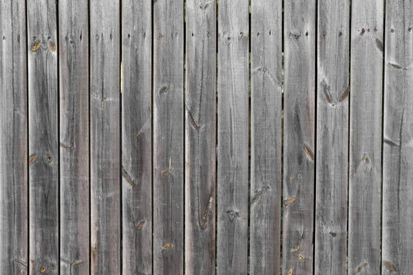 Grijze Houten Textuur Achtergrond Oud Hek Zonder Verf Verticale Houten — Stockfoto