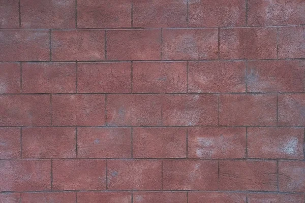 Red Toned Brick Wall Texture Background Beautiful Dusty Concrete Blocks — 스톡 사진